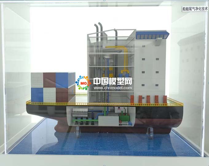綠色船舶模型模型，廢氣凈化模型，船舶尾氣凈化模型